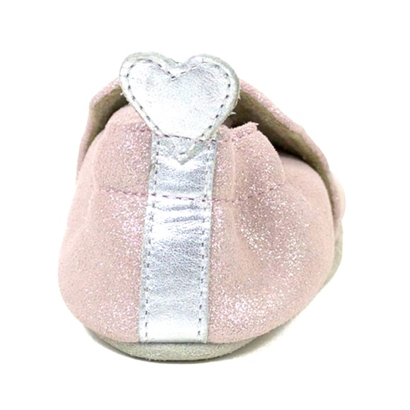 🩰 Robeez // Pretty Pearl Soft Soles in Pink, 6-12 Months - Picture 3 of 6